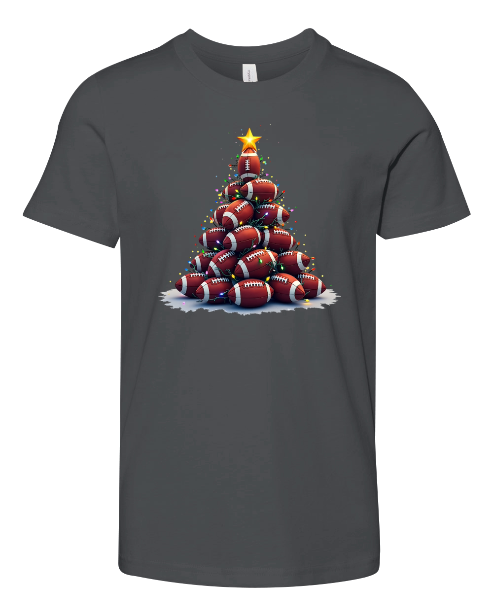 Football Holiday Dcor 1 Youth Unisex Jersey Tee