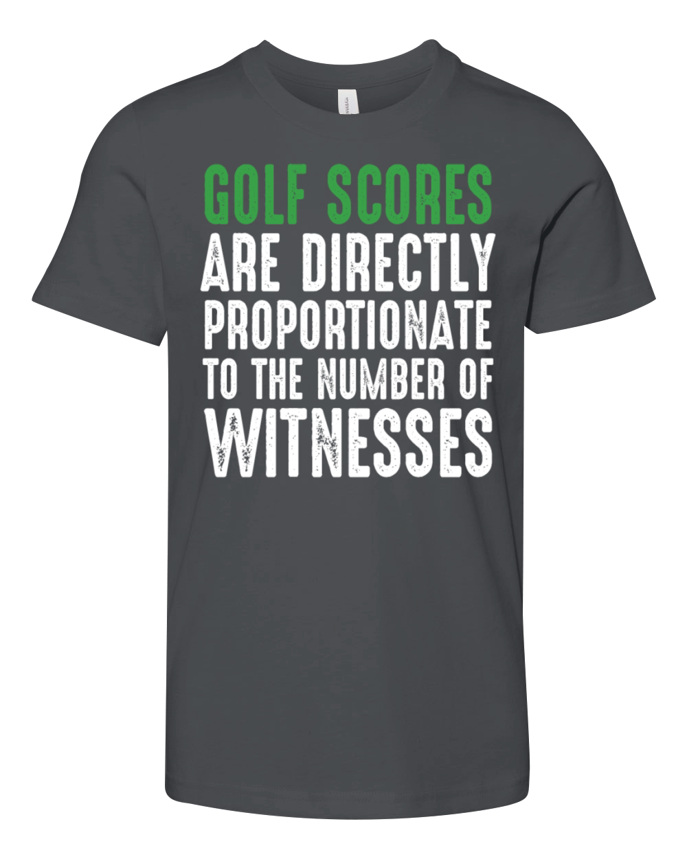 Funny Golf Shirt Golf Scores Youth Unisex Jersey Tee