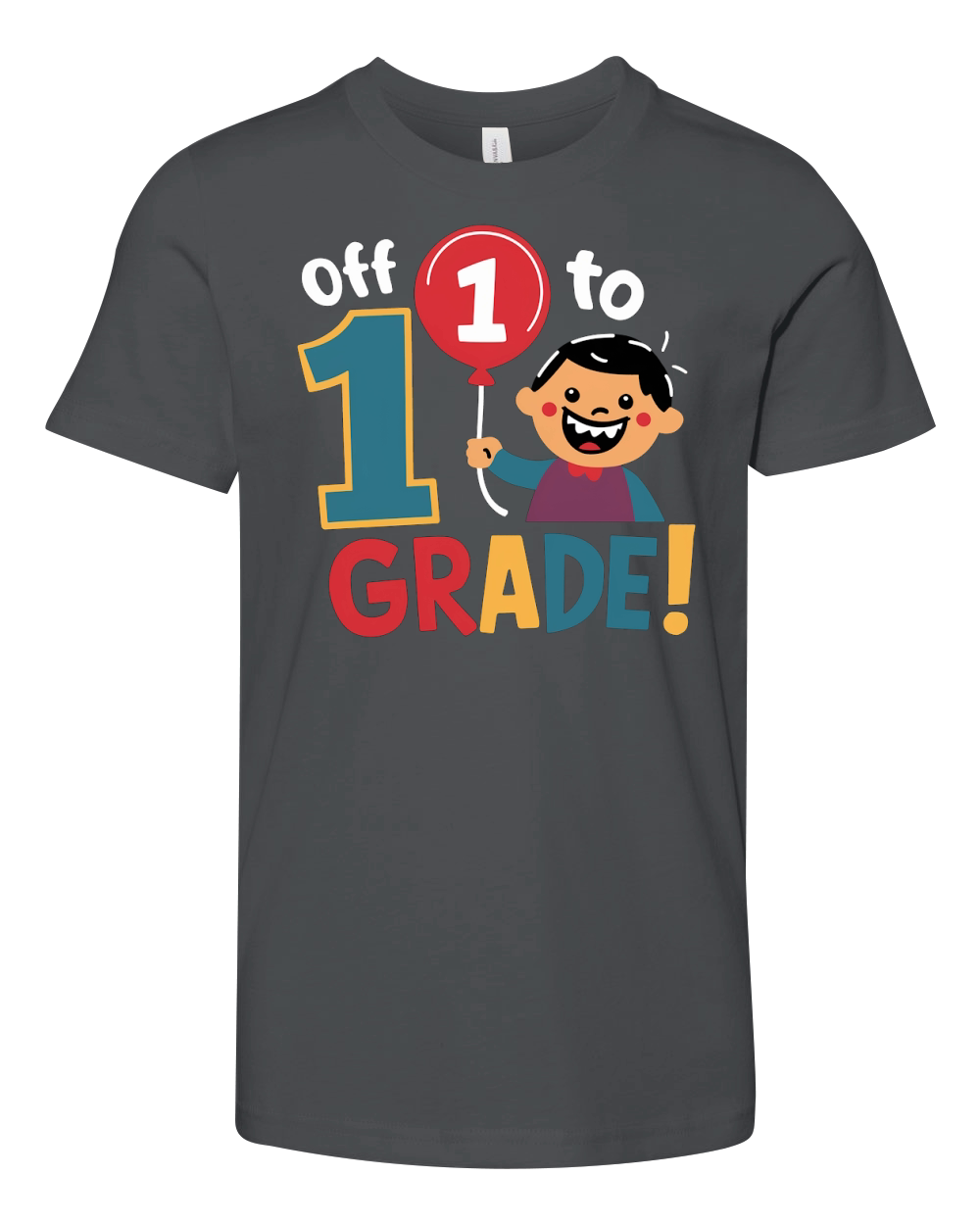 Off to 1 grade! Youth Unisex Jersey Tee