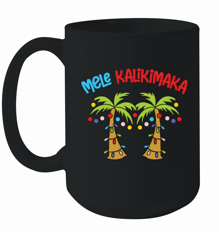 Christmas Mele Kalikimaka Santa Hawaii Ceramic Mug