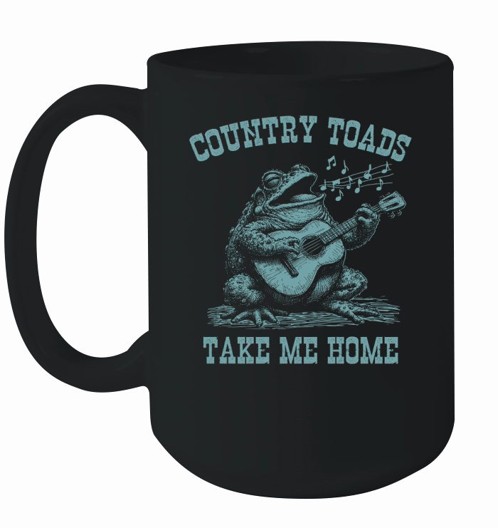 Country Toads Take Me Home D Retro Green Ceramic Mug