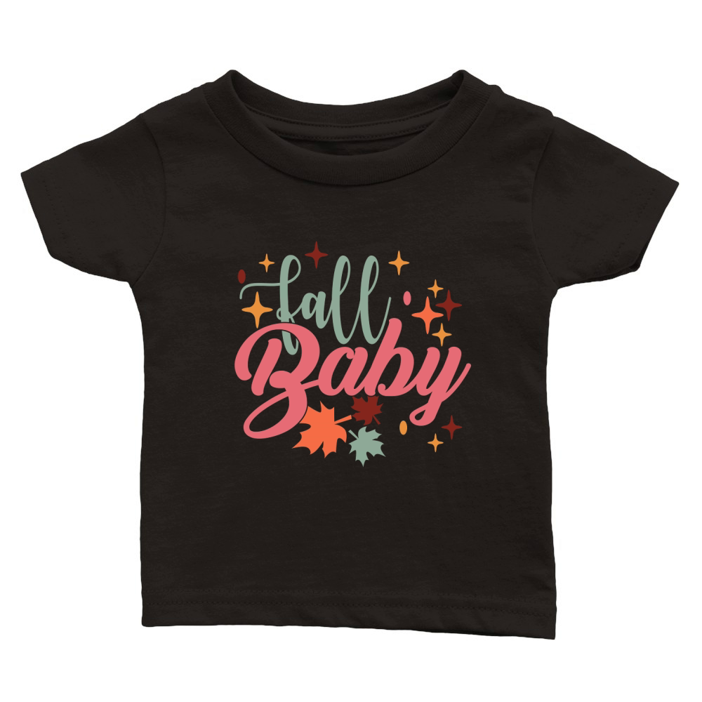 Fall baby Vintage Groovy 4 Classic Baby Crewneck T-shirt
