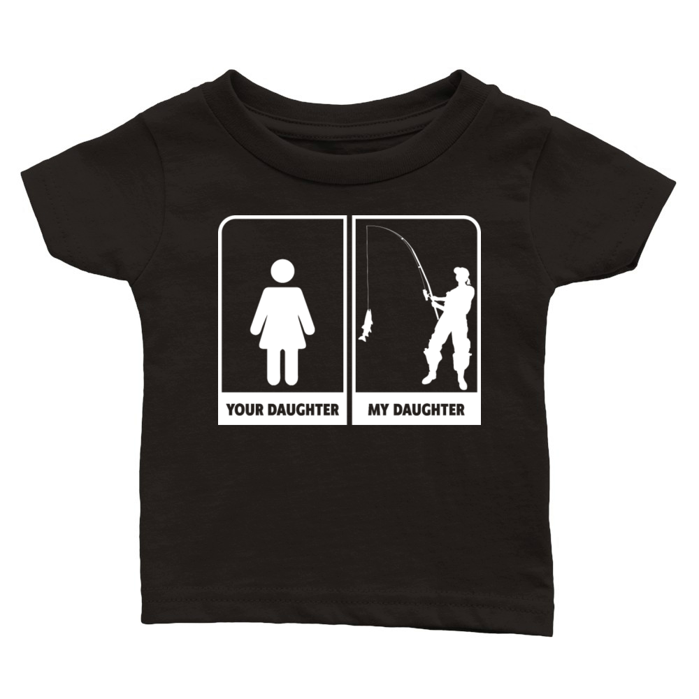 Funny Fishing Gift for Fly Fishing Lovers Classic Baby Crewneck T-shirt