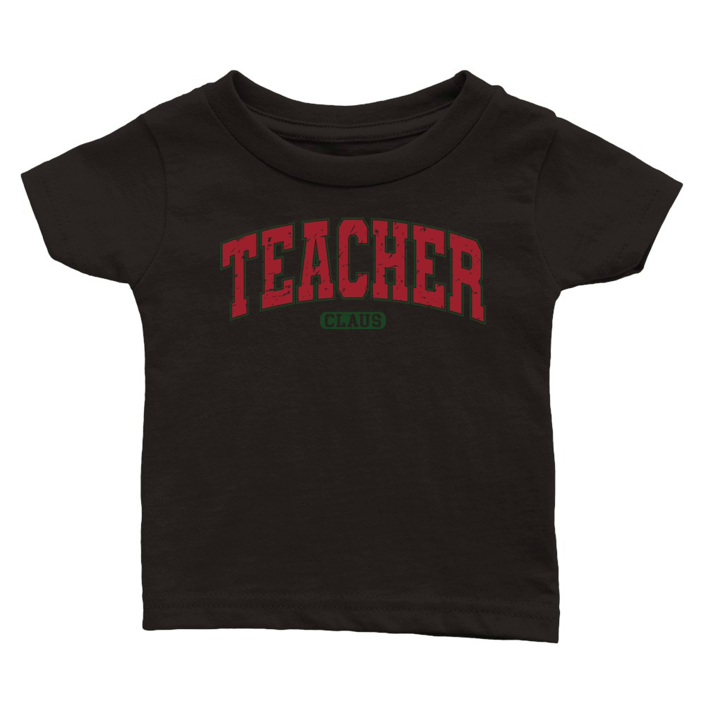 TeacherClausVarsity Retro Classic Baby Crewneck T-shirt