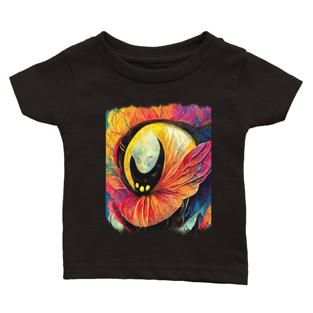 Vintage Alien Flower Art Classic Baby Crewneck T-shirt