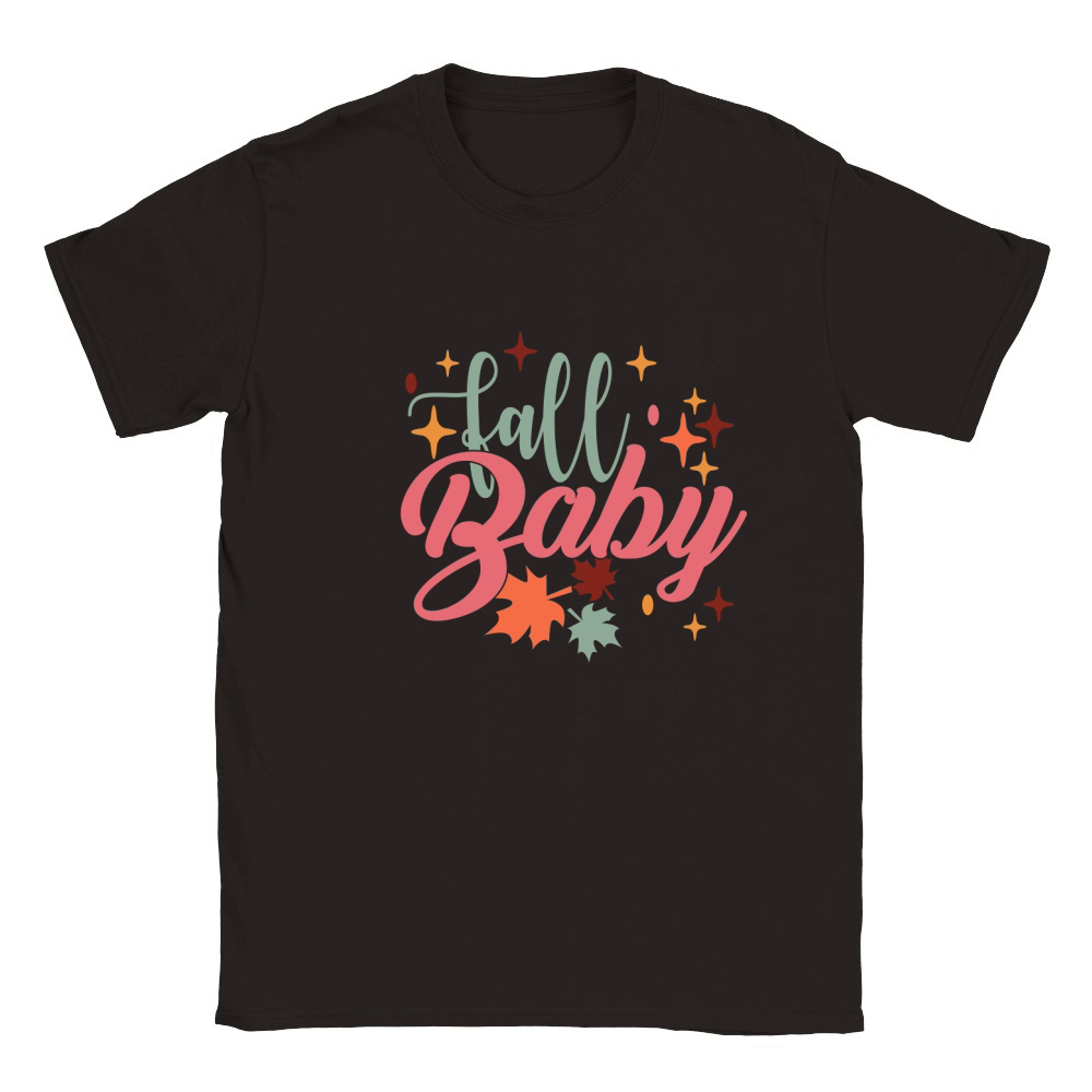 Fall baby Vintage Groovy 4 Classic Kids Crewneck T-shirt