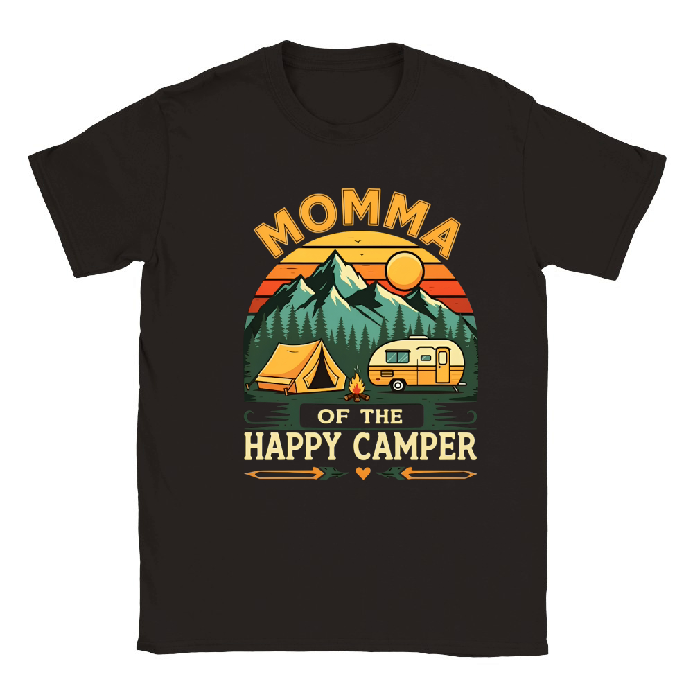 Momma Of The happy Camper 02 Classic Kids Crewneck T-shirt