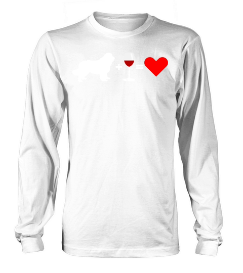 Newfoundland Dog - Red Wine Love Long sleeved Unisex