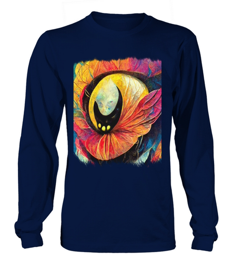 Vintage Alien Flower Art Long sleeved Unisex