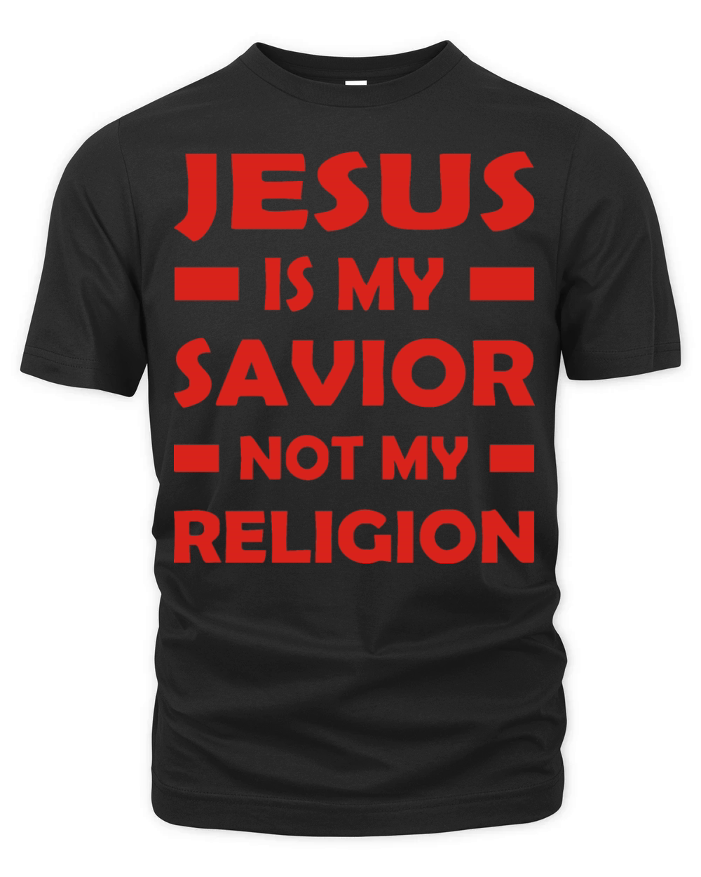 Jesus Is My Savior Not My Religion Organic Unisex T-shirt