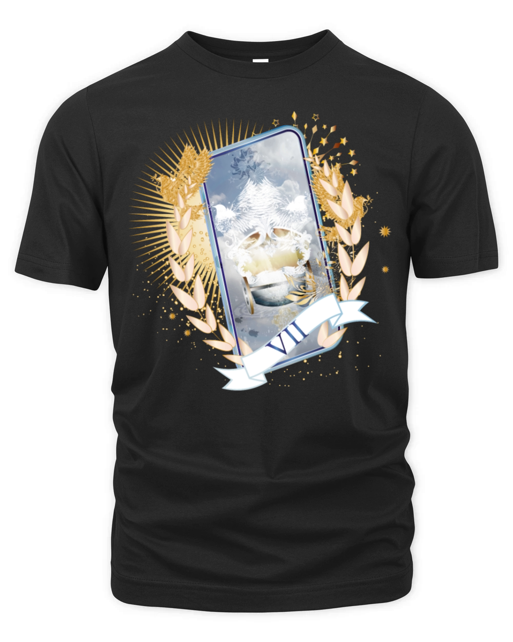 ornate tarot card The Chariot Organic Unisex T-shirt