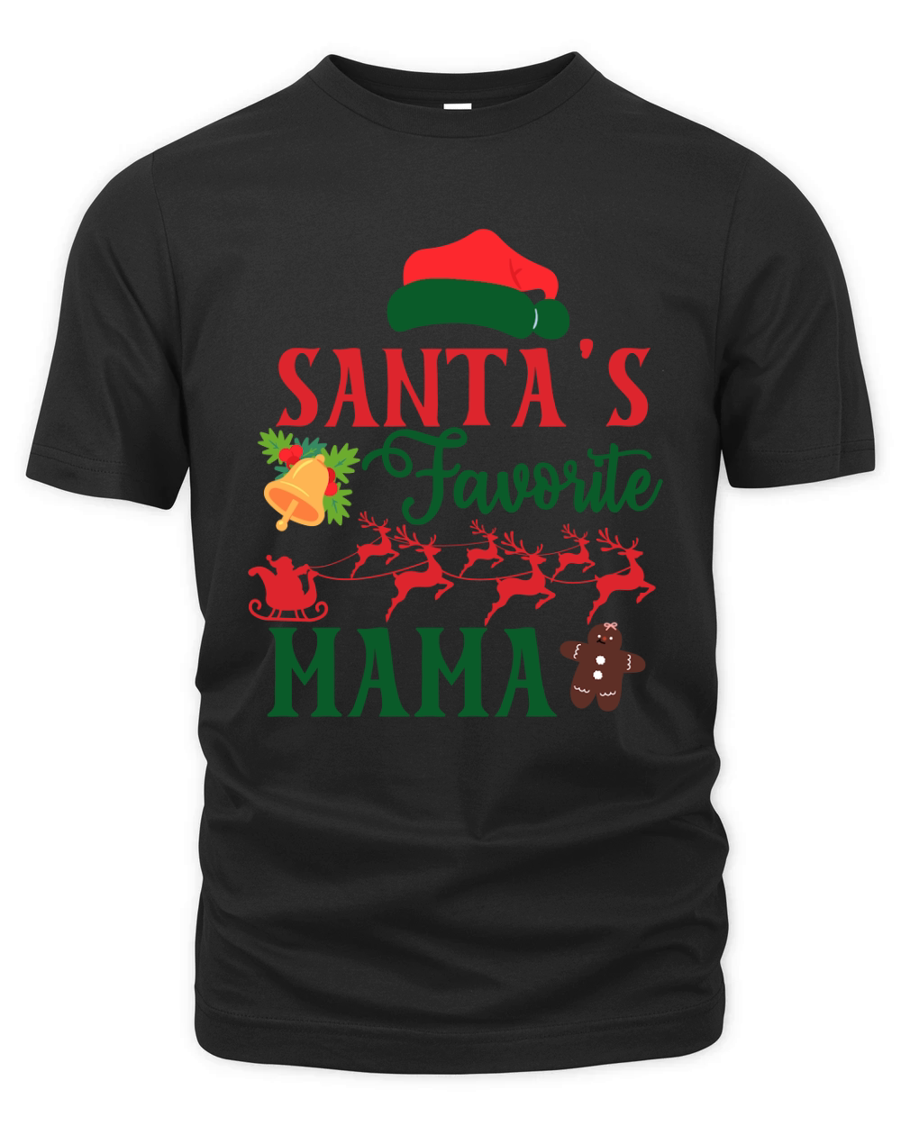 Santas Favorite Mama Organic Unisex T-shirt