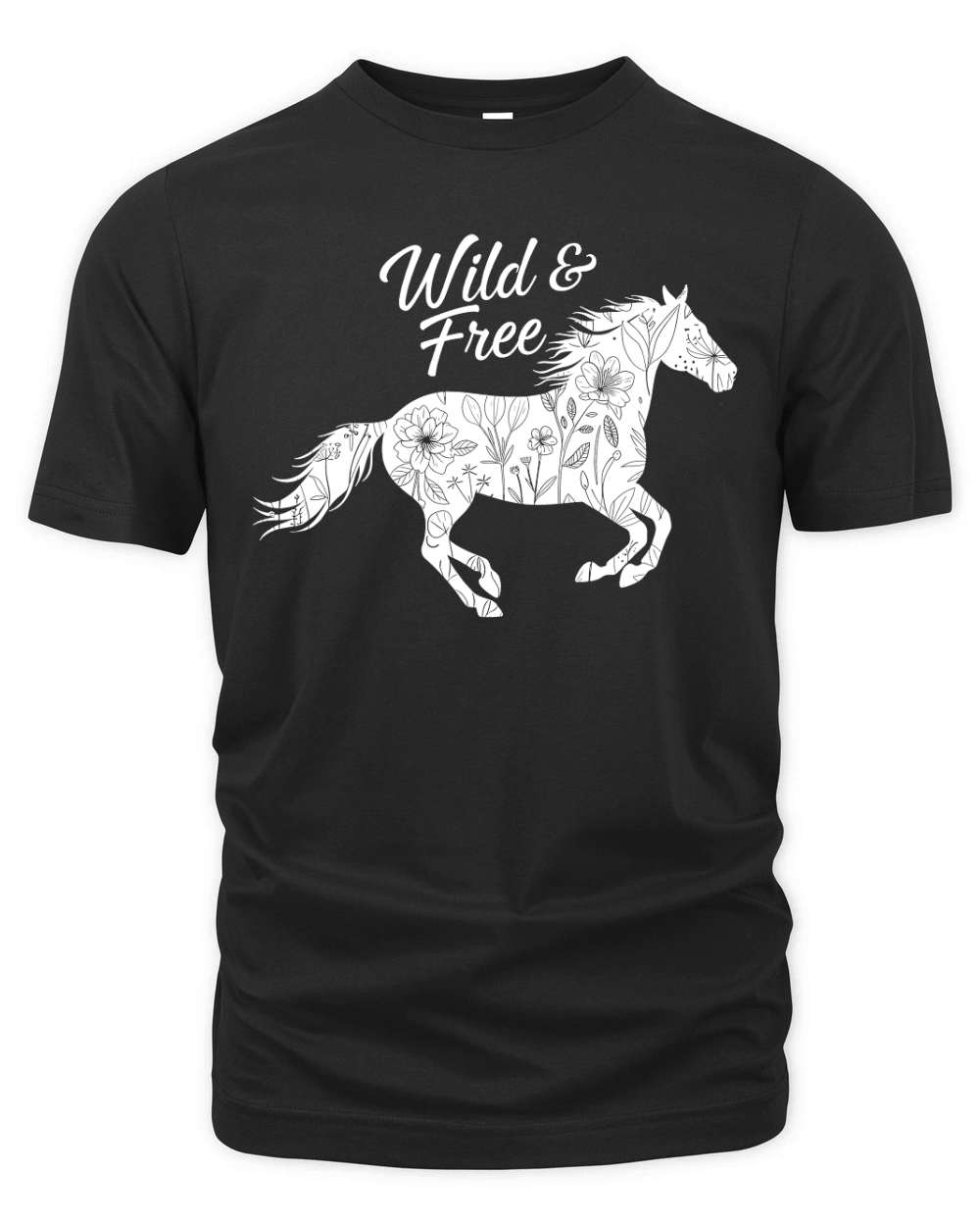 Wild & Free Horse Organic Unisex T-shirt