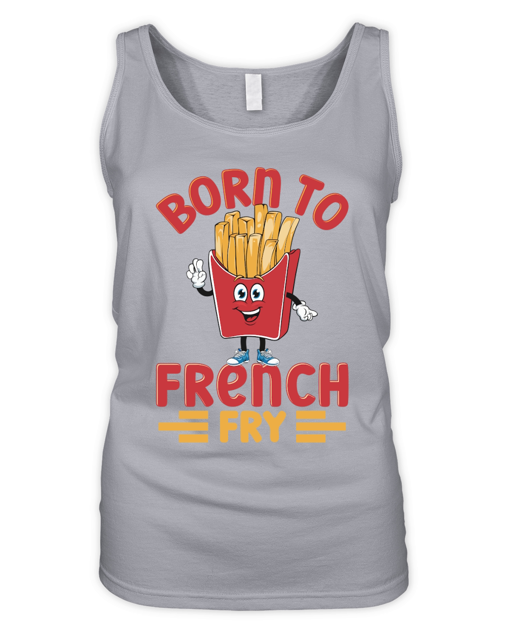 Born to French Fry Graphics 1 Organic Women's Tank Top