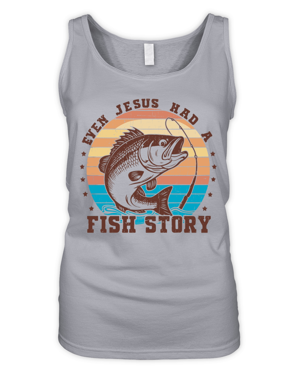 Even Jesus Had a Fish Story Organic Women's Tank Top