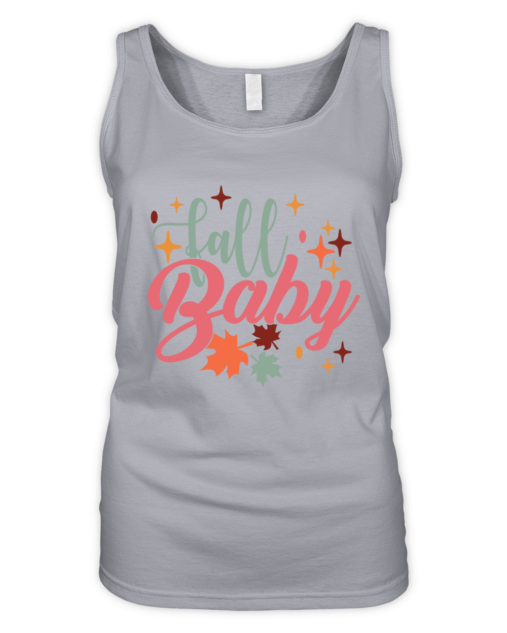 Fall baby Vintage Groovy 4 Organic Women's Tank Top