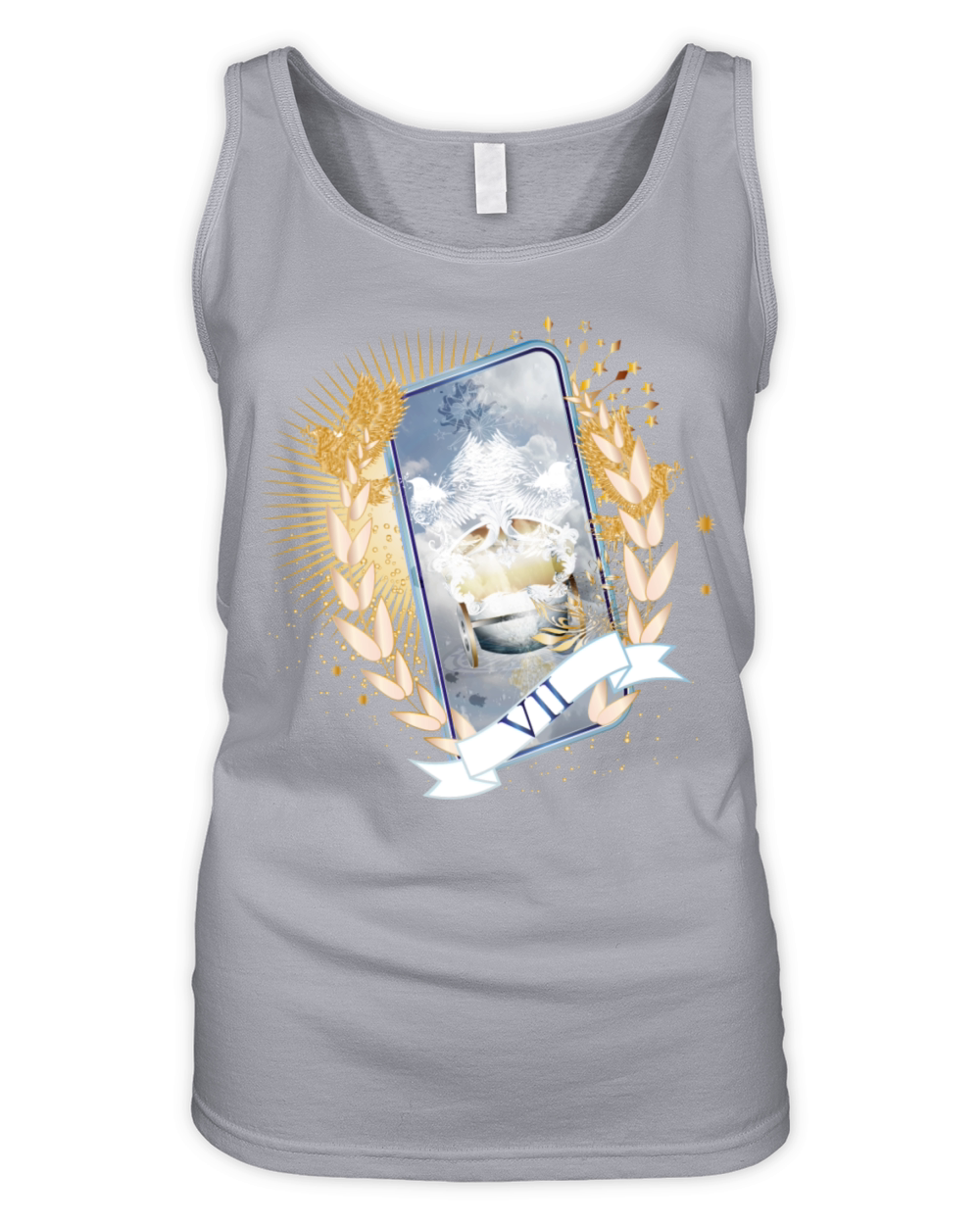 ornate tarot card The Chariot Organic Women's Tank Top