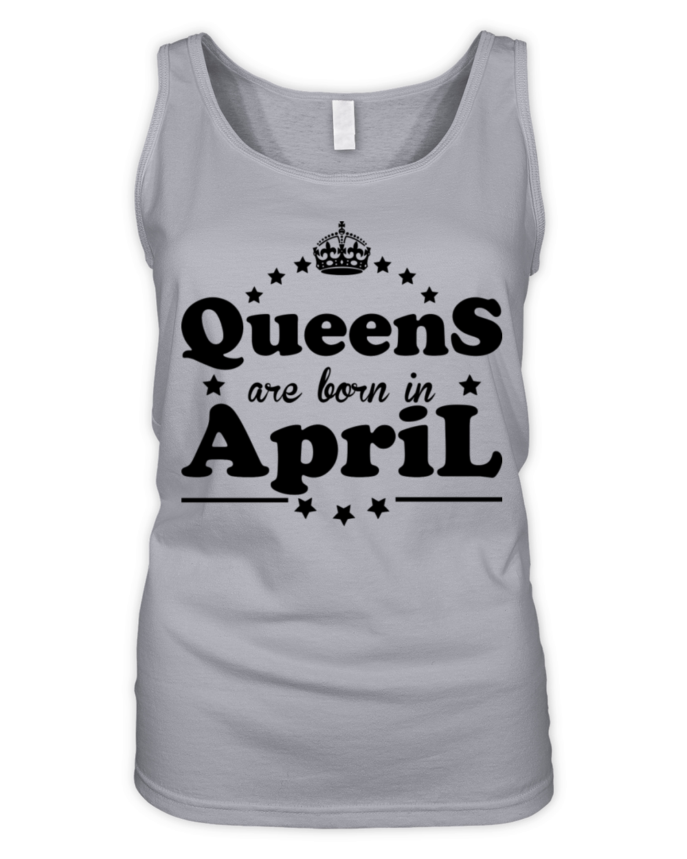 Queens are born in April Organic Women's Tank Top
