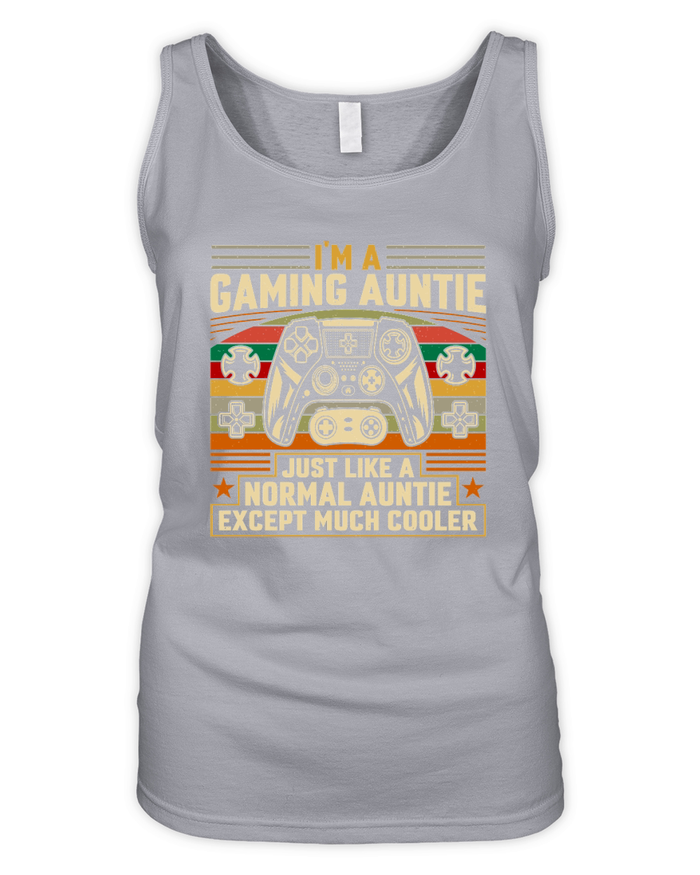 Retro Video Game   i am a gaming auntie just like a normal auntie except much cooler Organic Women's Tank Top