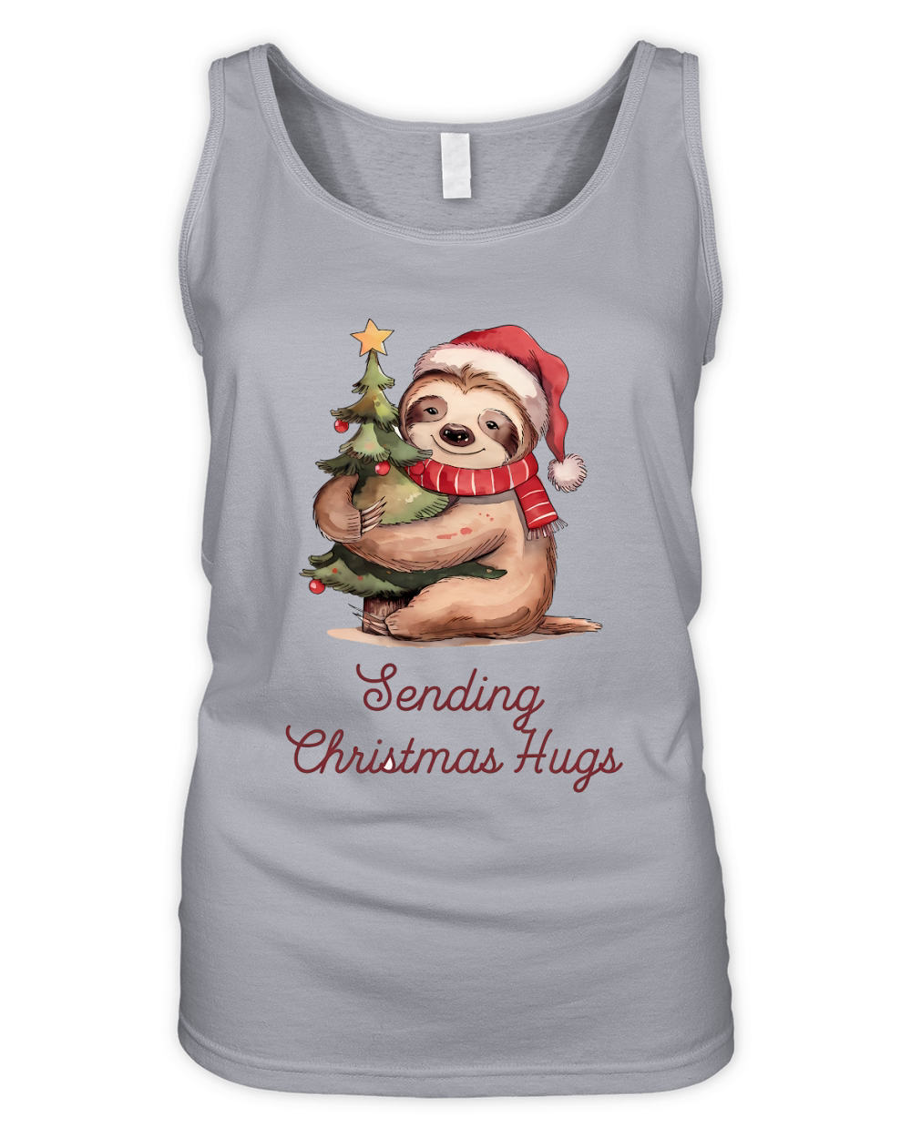 Sending Christmas Hugs Vintage Christmas Organic Women's Tank Top