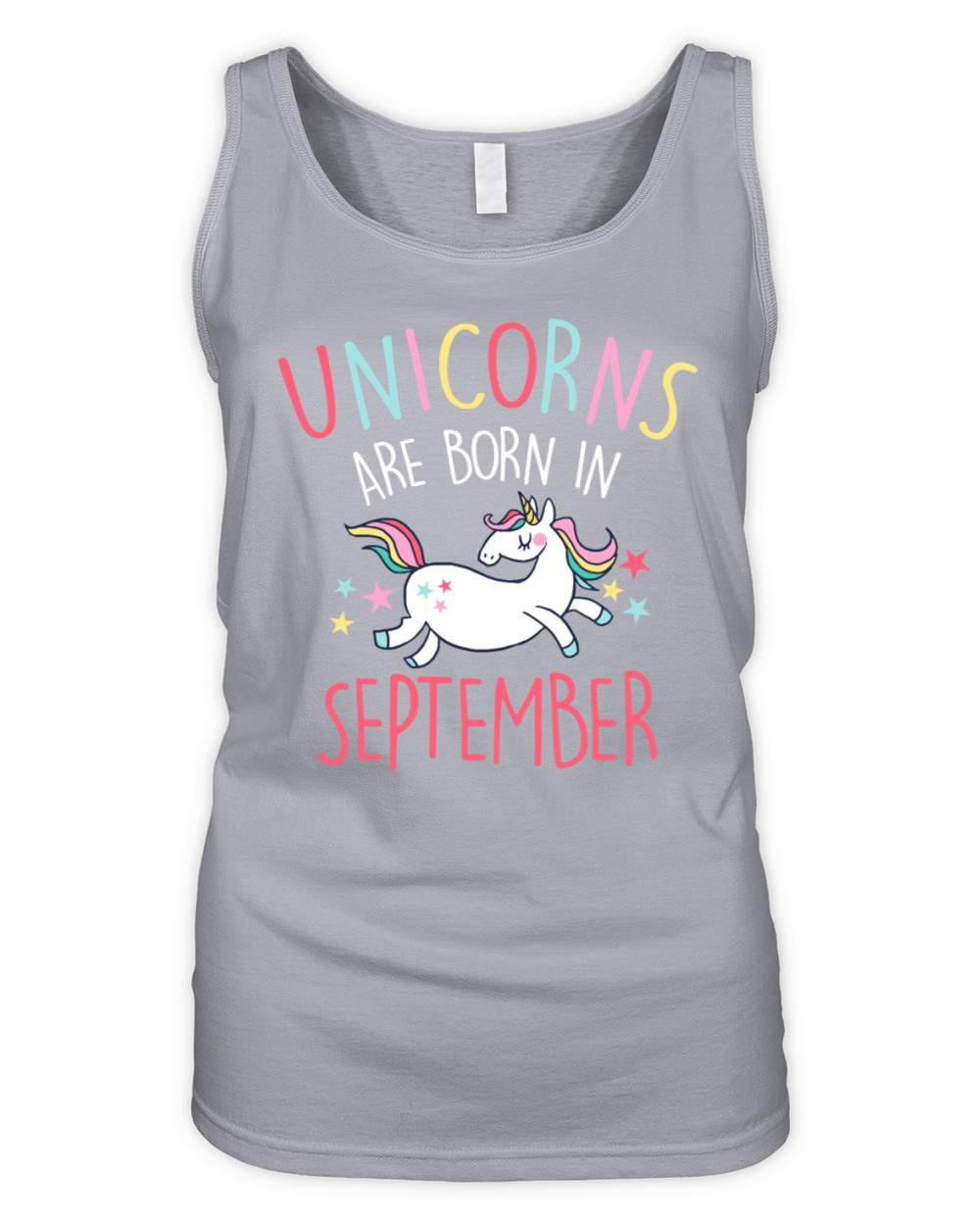 Unicorns Are Born In September Organic Women's Tank Top