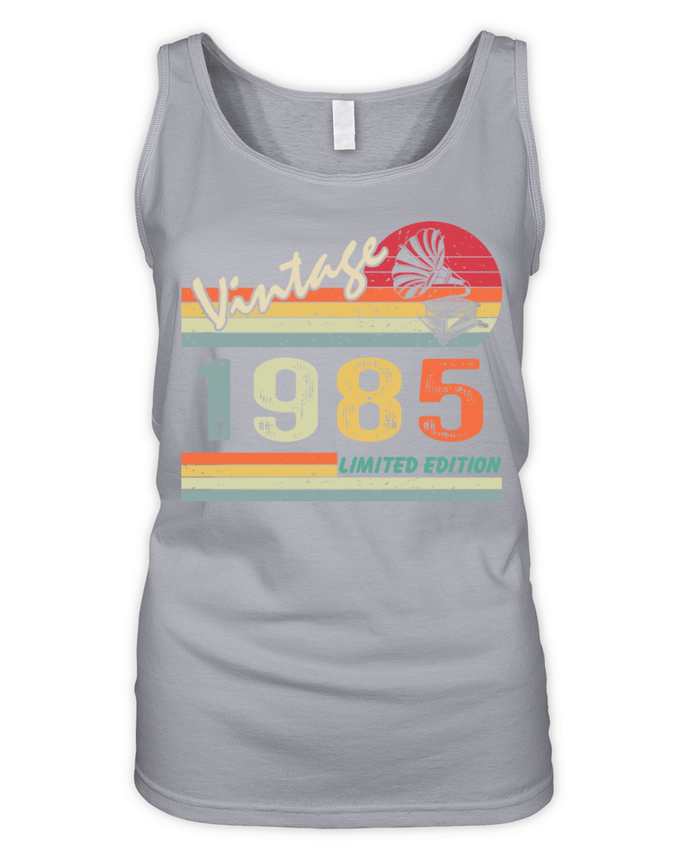 Vintage Gramophone 37th birthday 1985 37 years old Organic Women's Tank Top