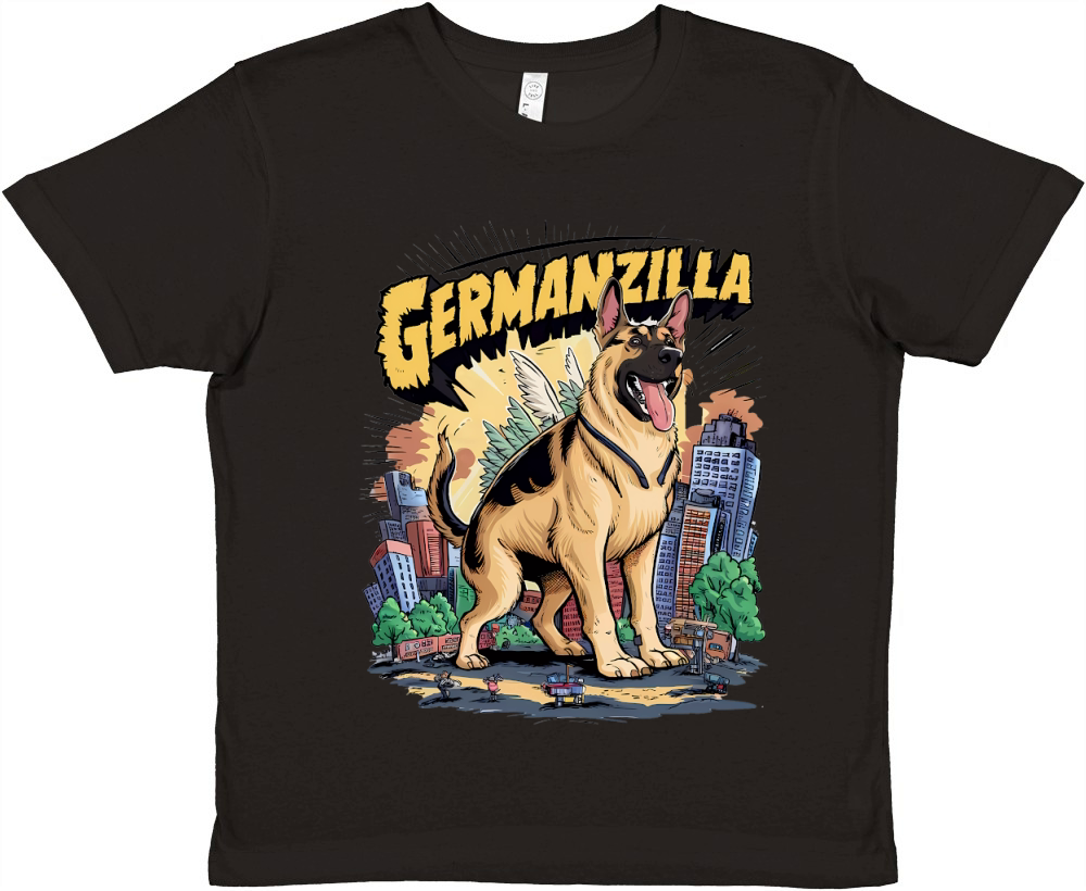 dogzilla (3) Premium Kids Crewneck T-shirt