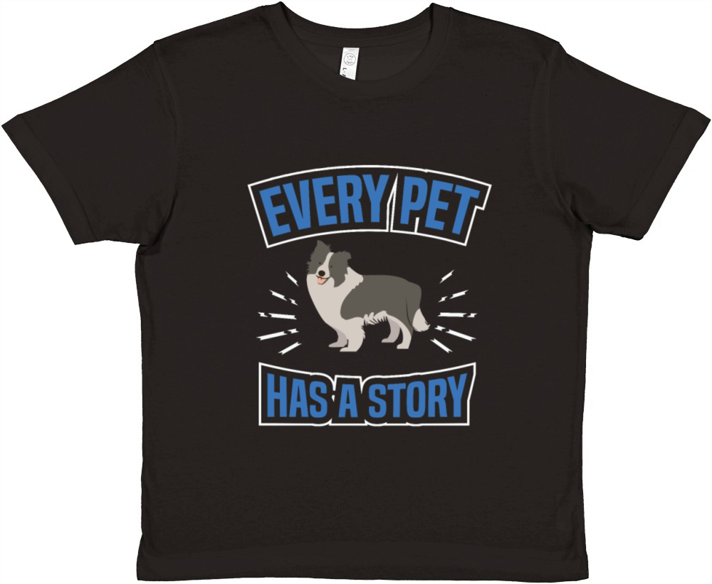 EVERY PET HAS STORY Motif for Dog owner Premium Kids Crewneck T-shirt