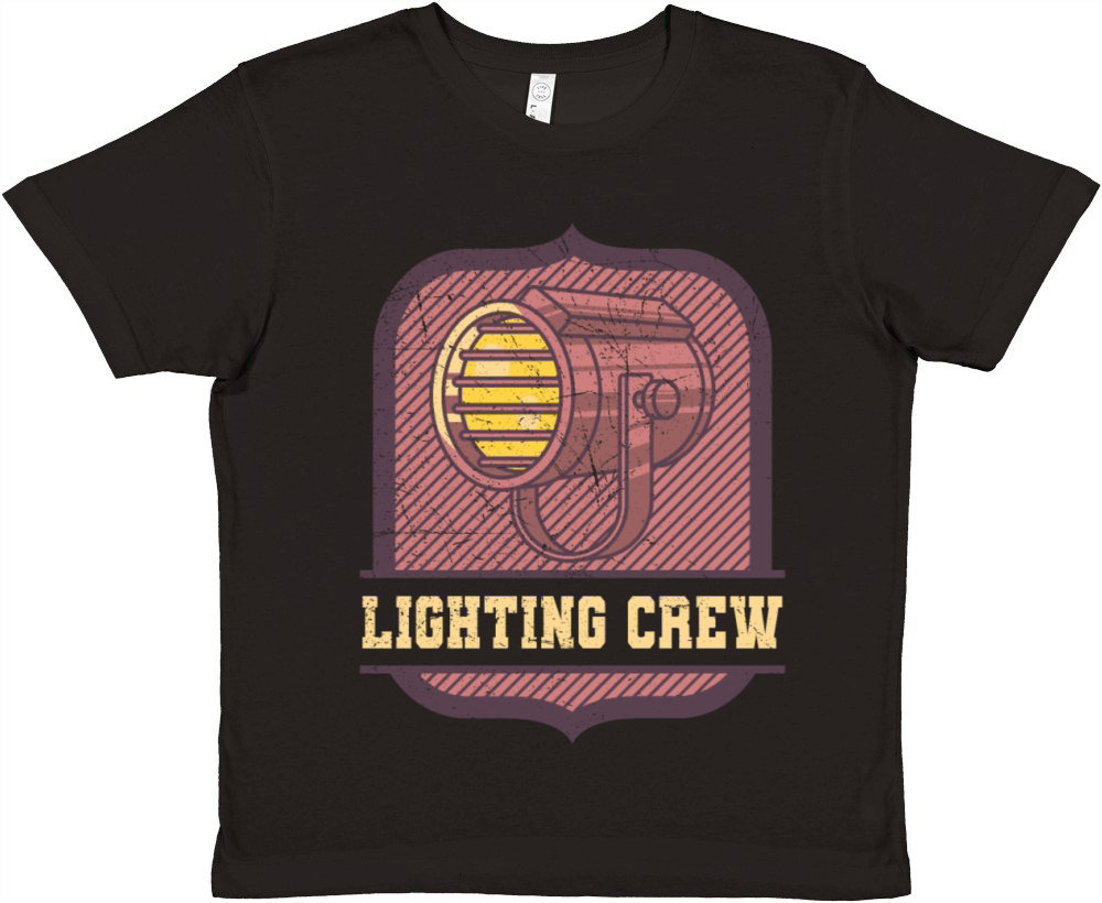 Lighting Crew Retro Light Tech Stage Crew Gifts Premium Kids Crewneck T-shirt