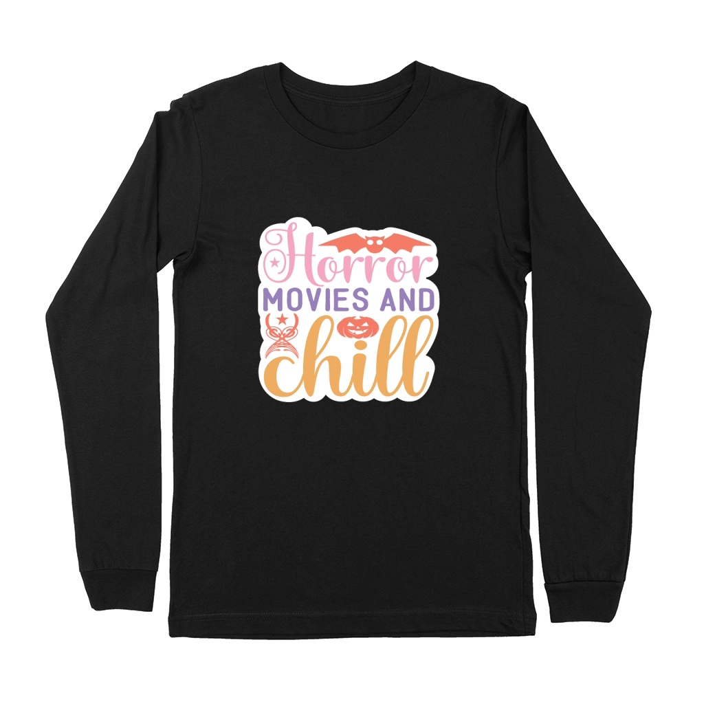 Horror movies and chill Premium Long Sleeve