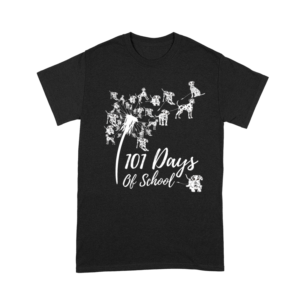 101 Days Of School Dandelion Dalmatian Dog 100 Premium T-shirt