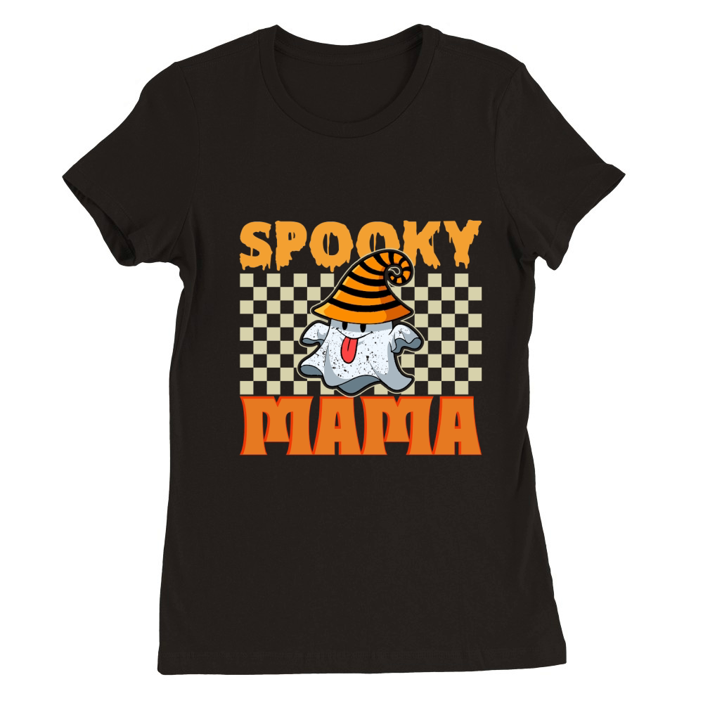 Spooky Mama 3 02 Premium Womens Crewneck T-shirt