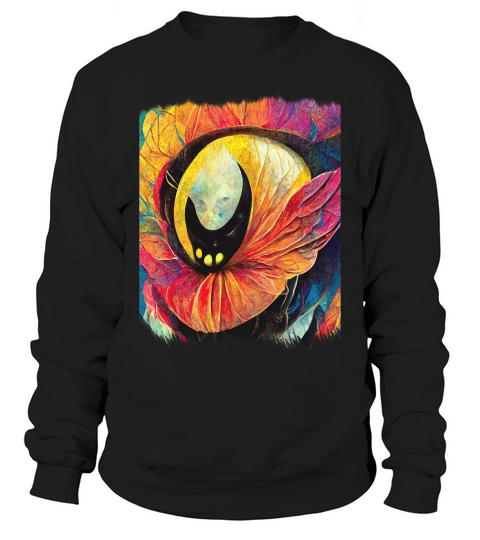 Vintage Alien Flower Art Sweatshirt Unisex