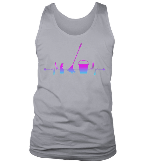 Cleaning Elements with Heartbeat Line 4 Tank Top Unisex