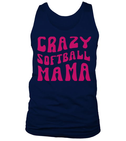 Crazy Softball Mama Tank Top Unisex