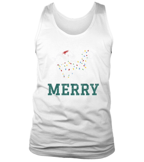 MERRY CAT WRAPPED BY CHRISTMAS LIGHTS D Color 3 Tank Top Unisex