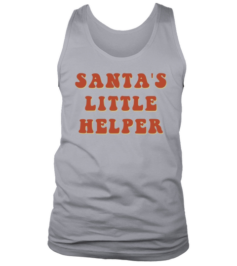Santas Little Helper Retro Red Tank Top Unisex