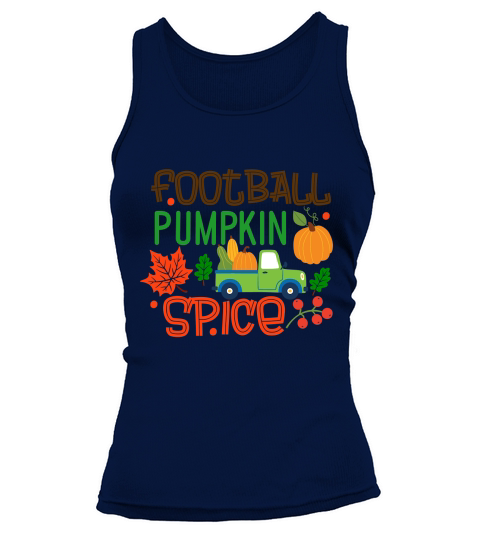 Football Pumpkin Spice Tank top Woman