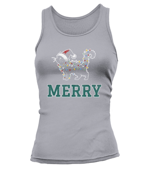 MERRY CAT WRAPPED BY CHRISTMAS LIGHTS D Color 3 Tank top Woman