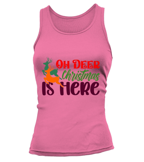 Oh Deer Christmas Is Here Tank top Woman