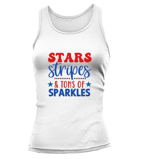 Stars stripes & tons of sparkles Tank top Woman