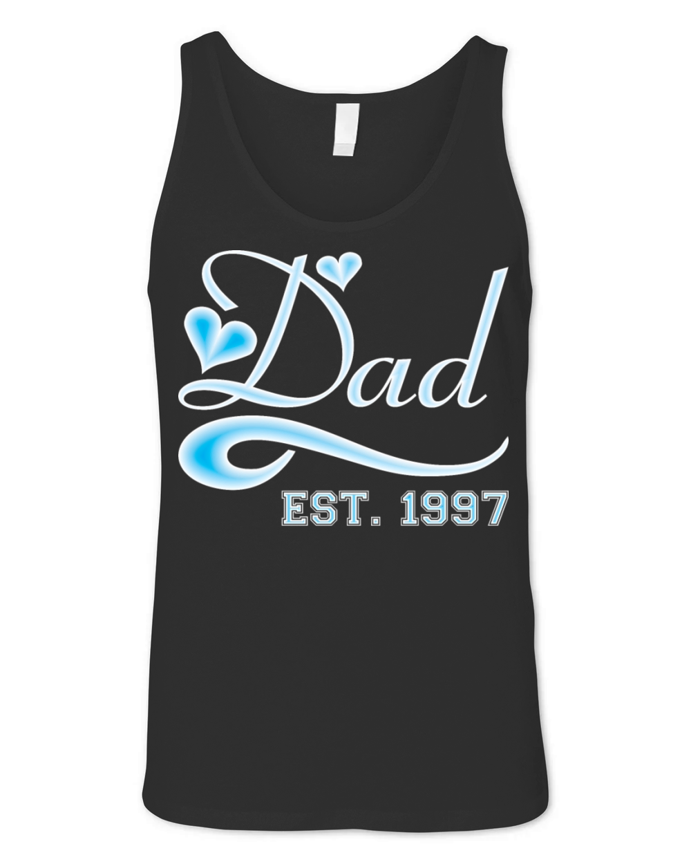 Dad Established 1997 Happy Fathers Day Unisex Jersey Tank