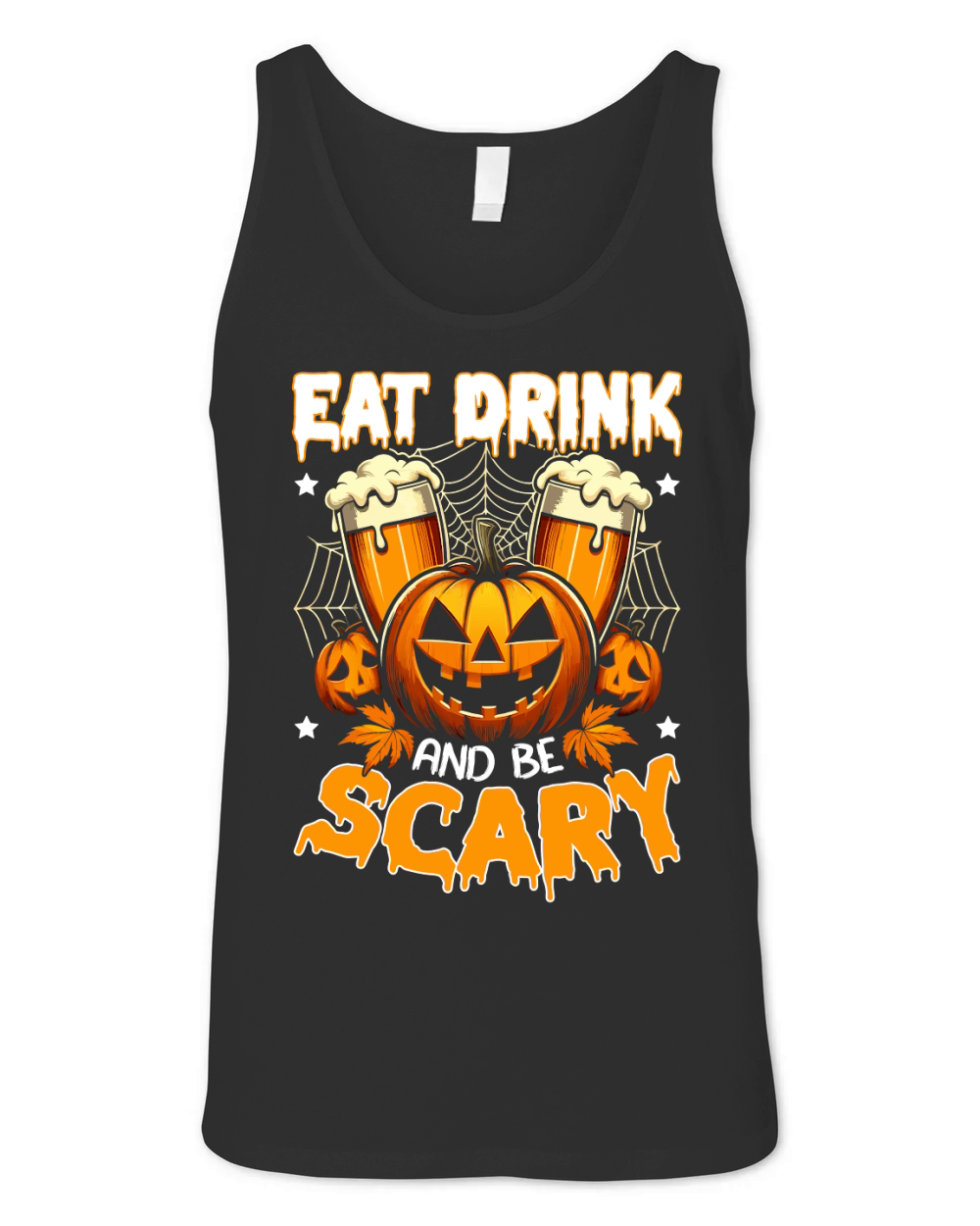 Eat Drink And Be Scary Unisex Jersey Tank