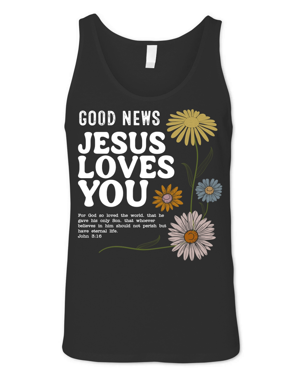 Jesus Loves You 4 Unisex Jersey Tank