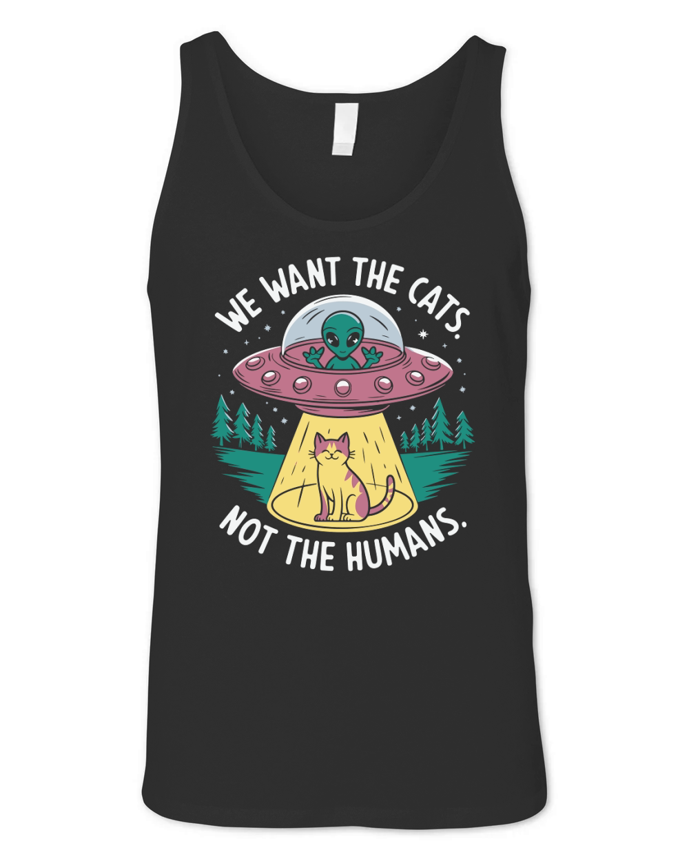 We Want The Cats Not The humans Unisex Jersey Tank