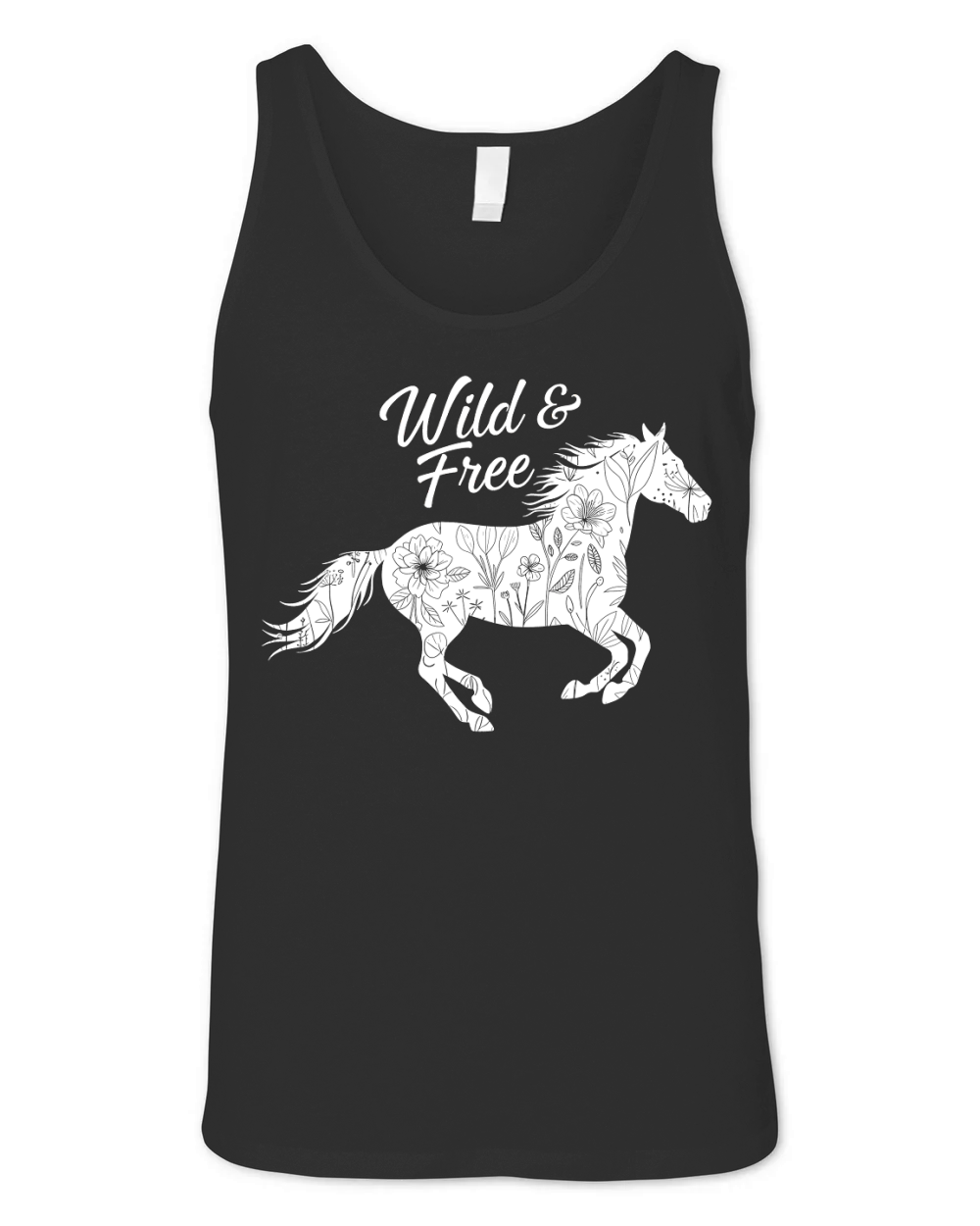 Wild & Free Horse Unisex Jersey Tank
