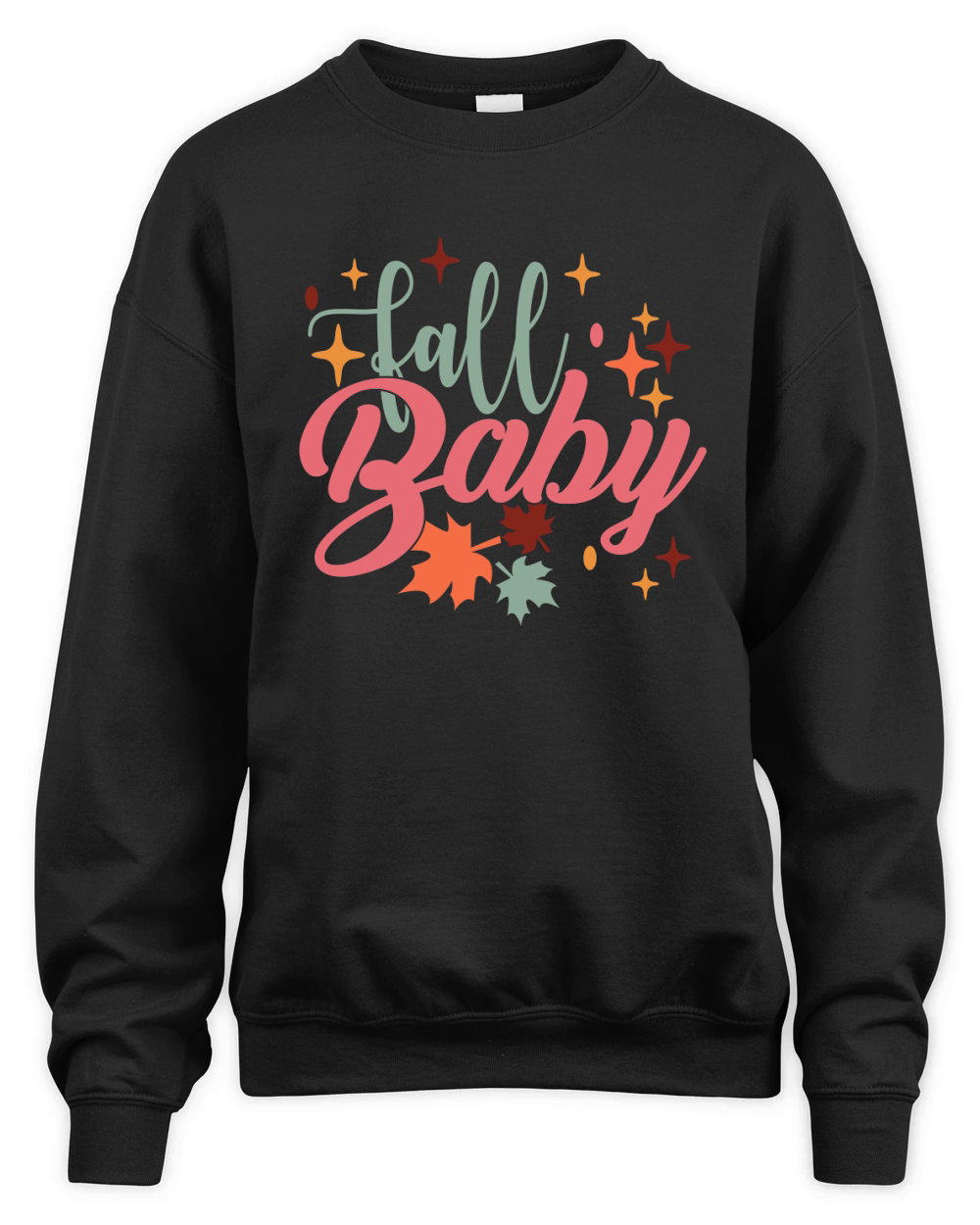 Fall baby Vintage Groovy 4 Unisex Premium Crewneck Sweatshirt