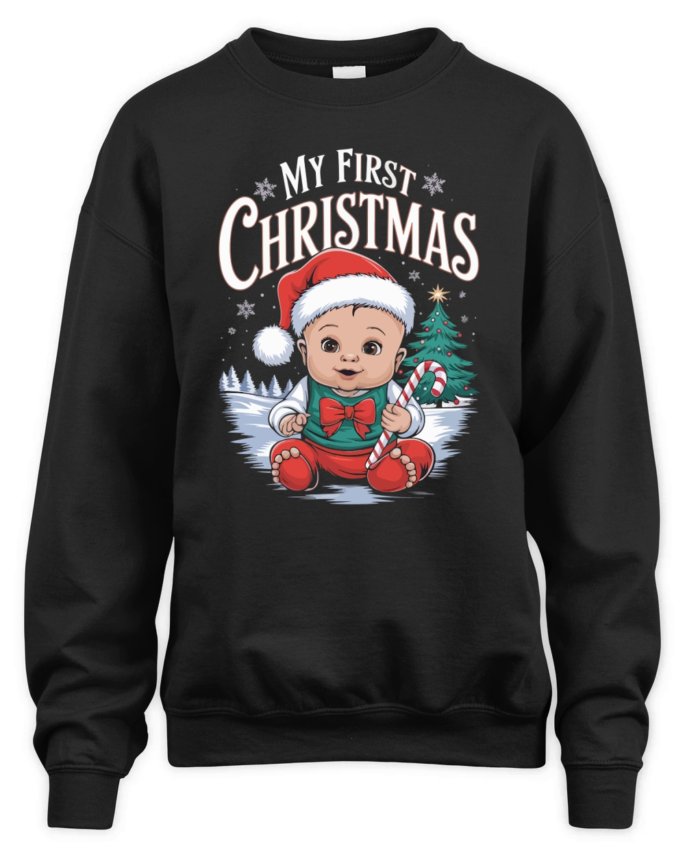 My First Christmas Outfit 05 Unisex Premium Crewneck Sweatshirt