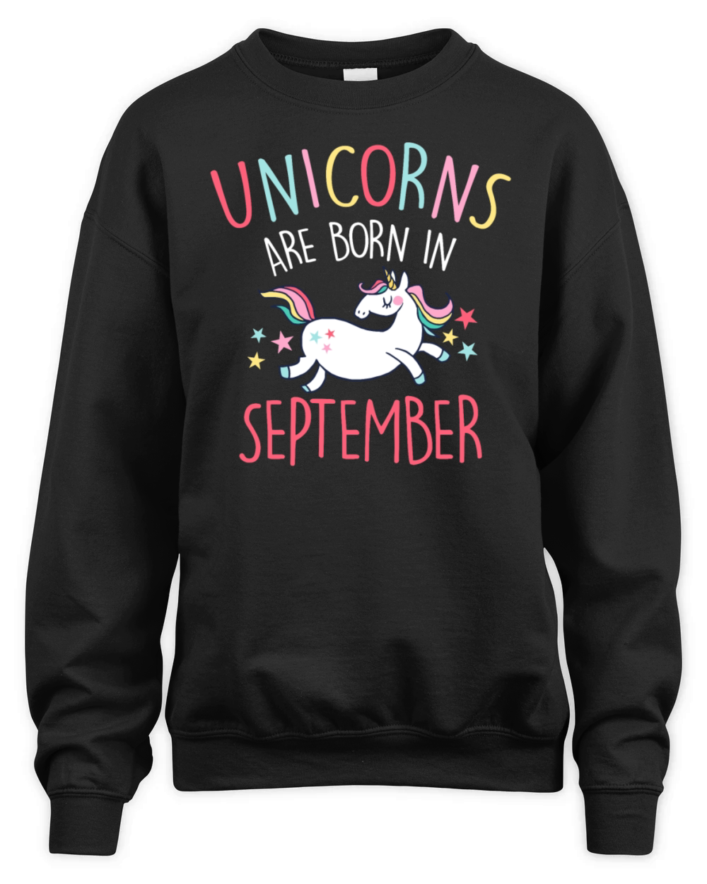 Unicorns Are Born In September Unisex Premium Crewneck Sweatshirt