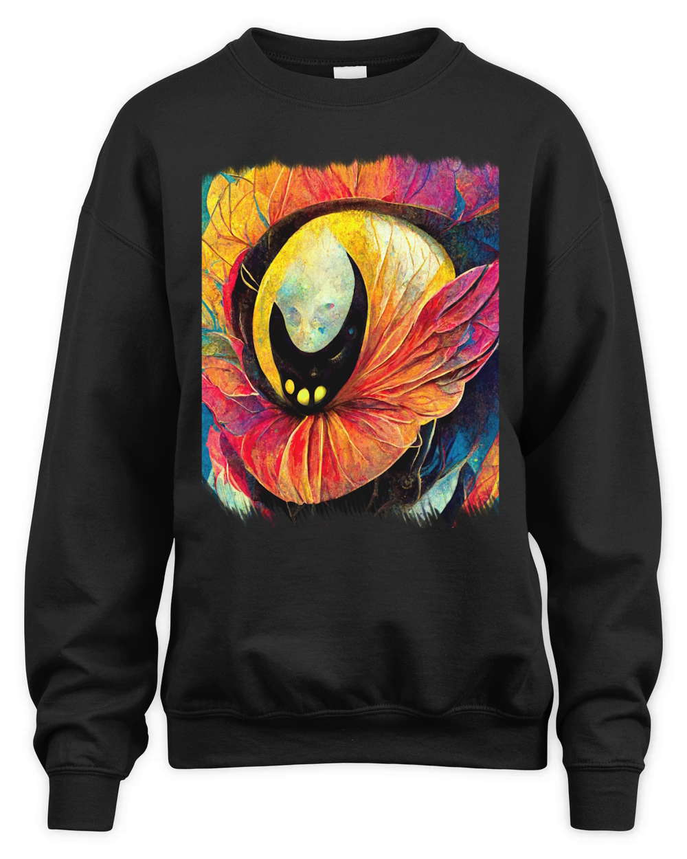 Vintage Alien Flower Art Unisex Premium Crewneck Sweatshirt